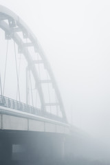 foggy bridge