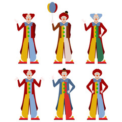 Set of clowns