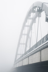 foggy bridge