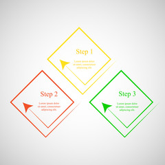 Vector lines arrows infographic.