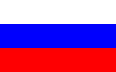 original and simple Russia flag isolated vector in official colors and Proportion Correctly