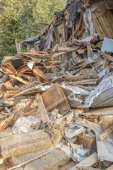 Demolition of a rural house