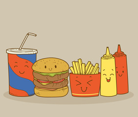 Cartoon fast food