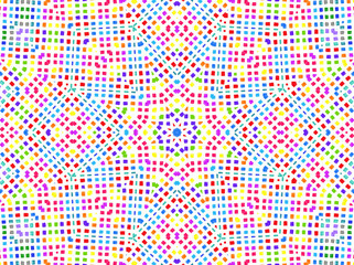 Bright colorful concentric pattern