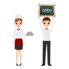 Young professional chefs. Culinary chefs. Chefs with arms crosse