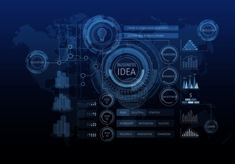 Obraz premium Media business background . Mixed media