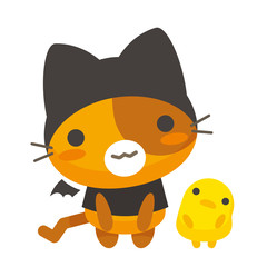 ネコとーく。デビル+ぴよ