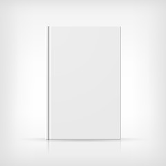 Vector editable book cover template on white background
