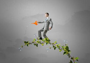 Invest right to get income . Mixed media