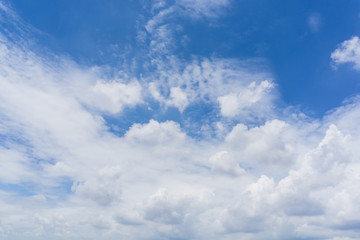 background of clouds and blue sky