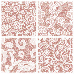 Set of lacy patterns.