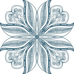 Hand drawn background. Mandala. Geometric circle element.