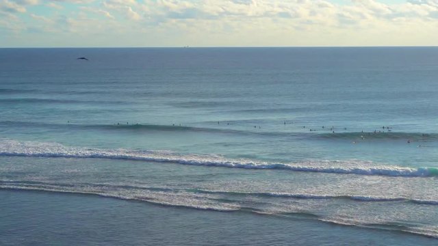 Surfers at blue point Uluwatu