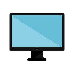 computer monitor isolated icon design, vector illustration  graphic