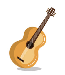 Fototapeta premium guitar instrument isolated icon design, vector illustration graphic 