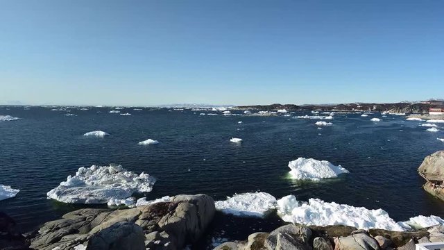 Timelapse to Ilulissat fjord in Greenland