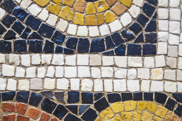 Roman polychrome mosaic detail