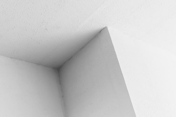 Abstract architecture background, white corner