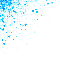 Background with blue rhombs.