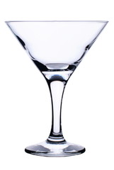 martini glass isolated on white background