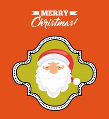 santa cartoon icon. Merry Christmas design. Vector graphic