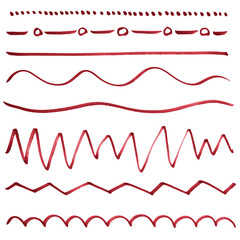 Set of hand drawn dividers.