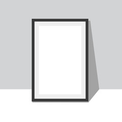 Black frame on a wall background design