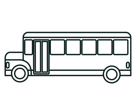 bus icon over white background isolated  design, vector illustration  graphic 