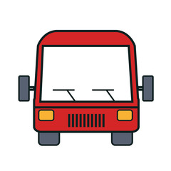 bus icon over white background isolated  design, vector illustration  graphic 