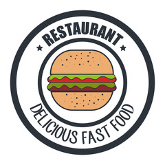 delicious burger  isolated icon design, vector illustration  graphic 
