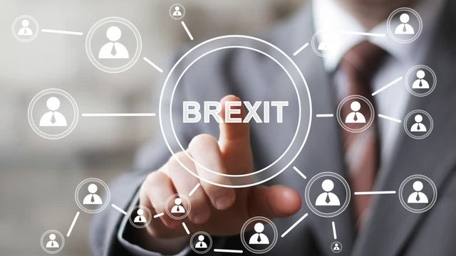 Business button Brexit network