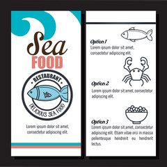 delicious sea food isolated icon design, vector illustration  graphic 