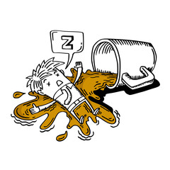 Business man with coffee cup