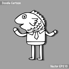 Animal cartoon character