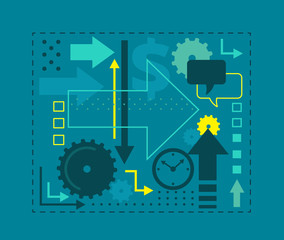 Banner background collage, business and investment finance square composition