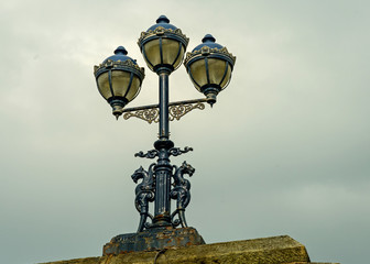 Aberystwyth Harbour lights.
