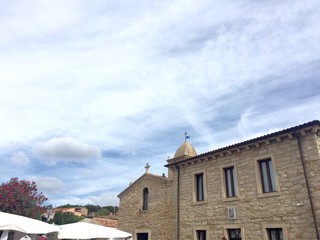 Fototapeta na wymiar La chiesa di San Pantaleo - Arzachena, Sardegna