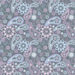 Seamless pattern graphic ornament. Floral stylish background. Re