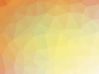 Orange yellow gradient polygon shaped background