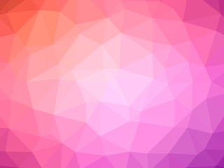 Red purple gradient polygon shaped background
