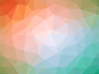 Orange teal gradient polygon shaped background