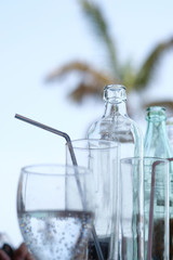 verre soda cocktail frais boire limonade paille bar se rafraichir