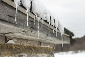 icicles on the roof