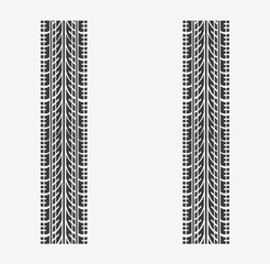Tire tracks