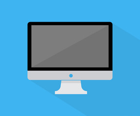  Monitor flat icon