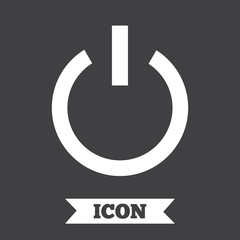 Power sign icon. Switch on symbol.