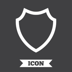 Shield sign icon. Protection symbol.