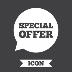 Special offer sign icon. Sale symbol.