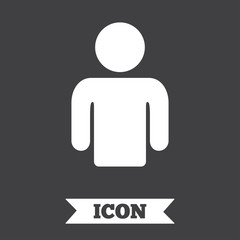 User sign icon. Person symbol.