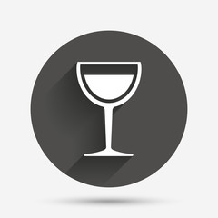 Wine glass sign icon. Alcohol drink symbol.